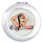 Lilith Pin-Up Compact Mirror by Elizabeth Austin