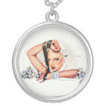 Lilith Pin-Up Round Necklace by Elizabeth Austin