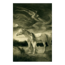 Lilith with white horse posters by Lady_Lilith Lilith with white horse posters