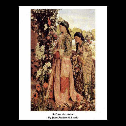 Lilium Auratum By John Frederick Lewis Print
