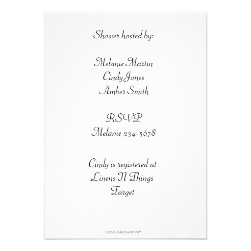 Liliy of the Valley Invitation