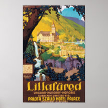 Lillafured Hungarian Travel Poster