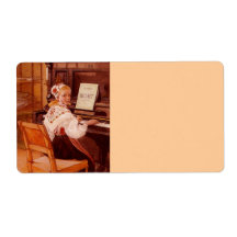 Lillanna Playing Mozart Shipping Labels