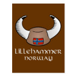 Lillehammer Norway Viking Hat Postcards