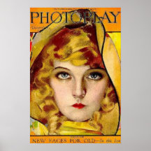 Lillian Gish Silent Film Star Vintage Poster