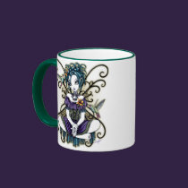 "Lillian" Gothic Hummingbird Fairy Art Mug mugs