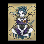 "Lillian" Gothic Hummingbird Fairy Art Postcard