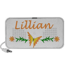 Lillian (Orange Butterfly) Travel Speakers