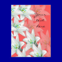 Lillies for  love postcards