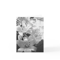 lillies - miss you cards