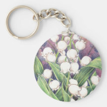 Lilly of the Valley Keychains