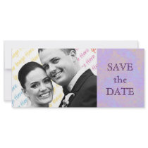 Lilly of the Valley SAVE THE DATE rack card