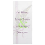Lilly of the Valley Wedding Program rack cards