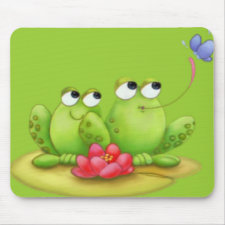 Lilly Pad Frogs Mousepad
