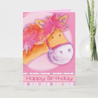 "Lilly Pilly Pony" Birthday Card