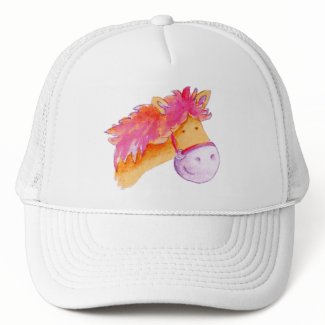 "Lilly Pilly Pony" cute illustrated hat