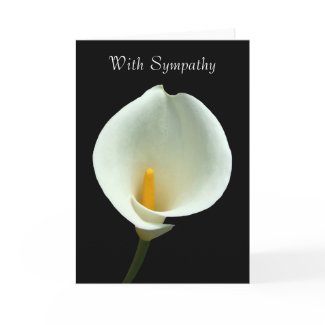 Lilly Sympathy Card card