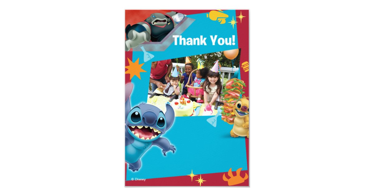 Lilo And Stitch Birthday Thank You Cards Zazzle