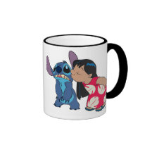 Lilo kisses Stitch Coffee Mugs