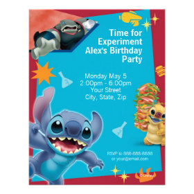 Lilo & Stitch Birthday Invitation Custom Invitations