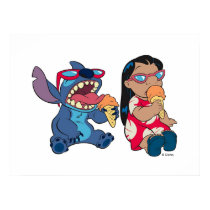 Lilo & Stitch's Lilo and Stitch Eating Ice Cream posters