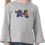 Lilo & Stitch's Lilo and Stitch Eating Ice Cream Tee Shirt