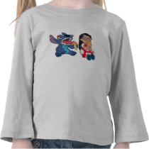 Lilo & Stitch's Lilo and Stitch Eating Ice Cream Tee Shirt