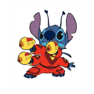 Lilo & Stitch's Stitch with Ray Guns t-shirts