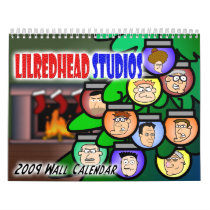 Lilredhead Studios 2009 Wall Calendar