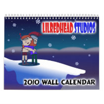 Lilredhead Studios 2010 Wall Calendar