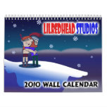 Lilredhead Studios 2010 Wall Calendar