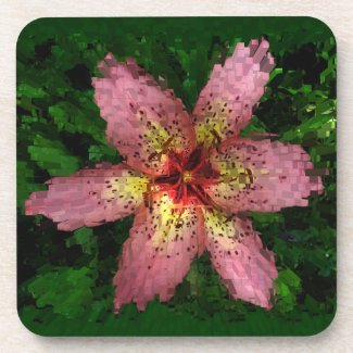 Lily Abstract Coaster