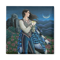 Lily Among the Thorns magnets by RachelHWhite Lily Among the Thorns magnets