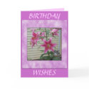 LILY BIRTHDAY WISHES cards by KABSANNIE LILY BIRTHDAY WISHES cards