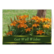 lily clup-redbud tree- customize any occasion greeting card