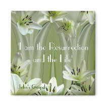 Lily composition fridge magnet