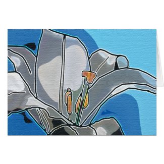 Lily digital art card card
