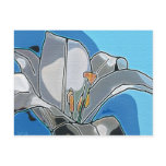 Lily digital art card post cards