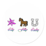 Lily Filly Lucky Sticker