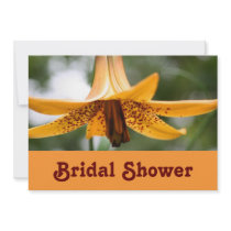 Lily Flower Bridal Wedding Shower Invitation