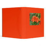 Lily flower - Iridescent orange Binders