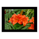 Lily flower - Iridescent orange Business Card