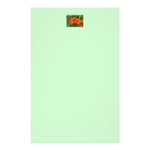 Lily flower - Iridescent orange (Matt 28-30) Stationery Design