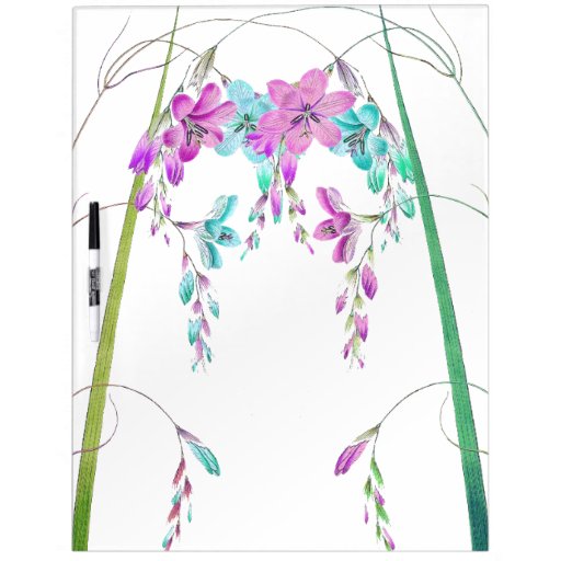 Lily Flowers Dry Erase Board | Zazzle