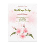 Lily Garden Birthday Party Invitation