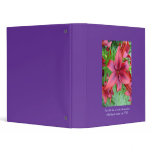 Lily - Iridescent Red Vinyl Binders