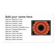 Lily Kaleidoscope #10 Business Card Templates