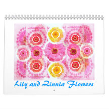 LILY Lilly Cream Voilet Purple Pink Moonshine Wall Calendars
