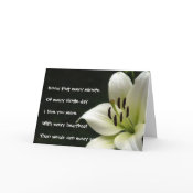 Lily Love Card card