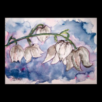 lily_of_the_valley_2 flower watercolor print